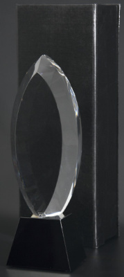 Награда хрустальная С034/FP 300х105мм(40) футляр в комплекте 