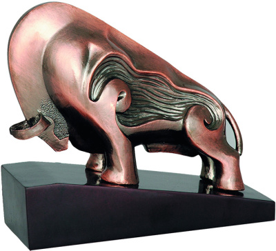 Фигурка литая Бык RTY3746 17см