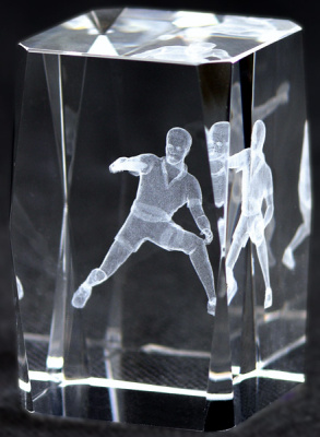  Награда хруст.Теннис наст. KR5080/PIN 50х50х80мм в комплекте коробка 