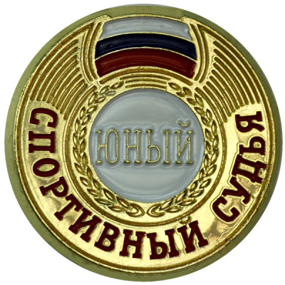 Значок Судейский разряд Юный судья ZSJ                  Значок Судейский разряд Юный судья ZSJ