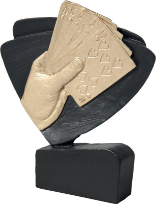 Фигурка литая Карты RFEL5025/BK/G 12см 