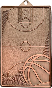 Медаль баскетбол MMC7145/B 70*45 G-2мм