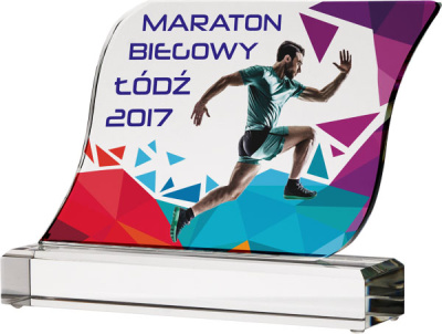 Награда стеклянная C065/FP (сувенир) 15см (10мм) футляр в комплекте 