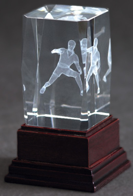   Награда хрустальная Теннис н. CAW70120/PIN 70х70х120мм
