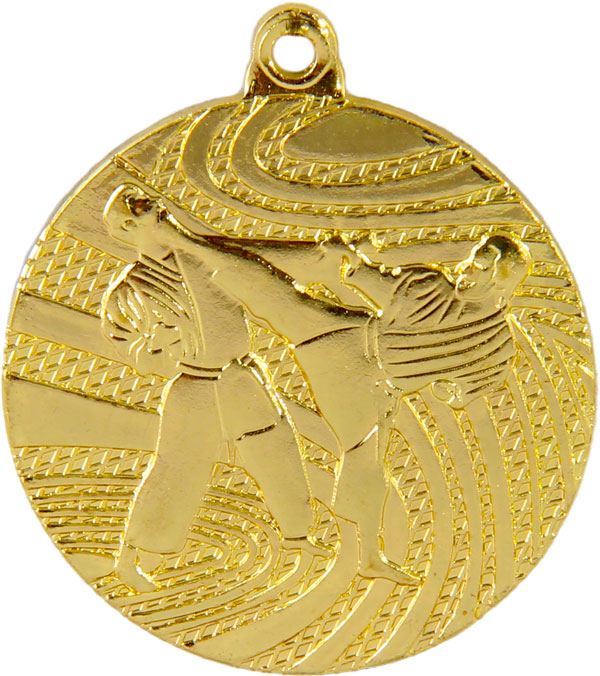 Медаль Карате MMA4011/G (40) G-2мм Медаль Карате MMA4011/G (40) G-2мм