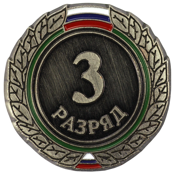 Значок III разряд взрослый ZRV-III Значок III разряд взрослый ZRV-III