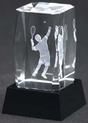  Награда хрустальная Тенниc CAL50105/EART 50х50х105мм 