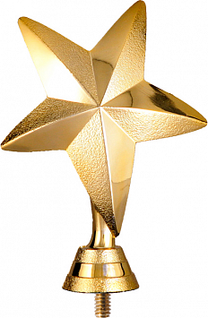 Фигурка пластиковая Звезды F220C/G 9см (12221-090/G)